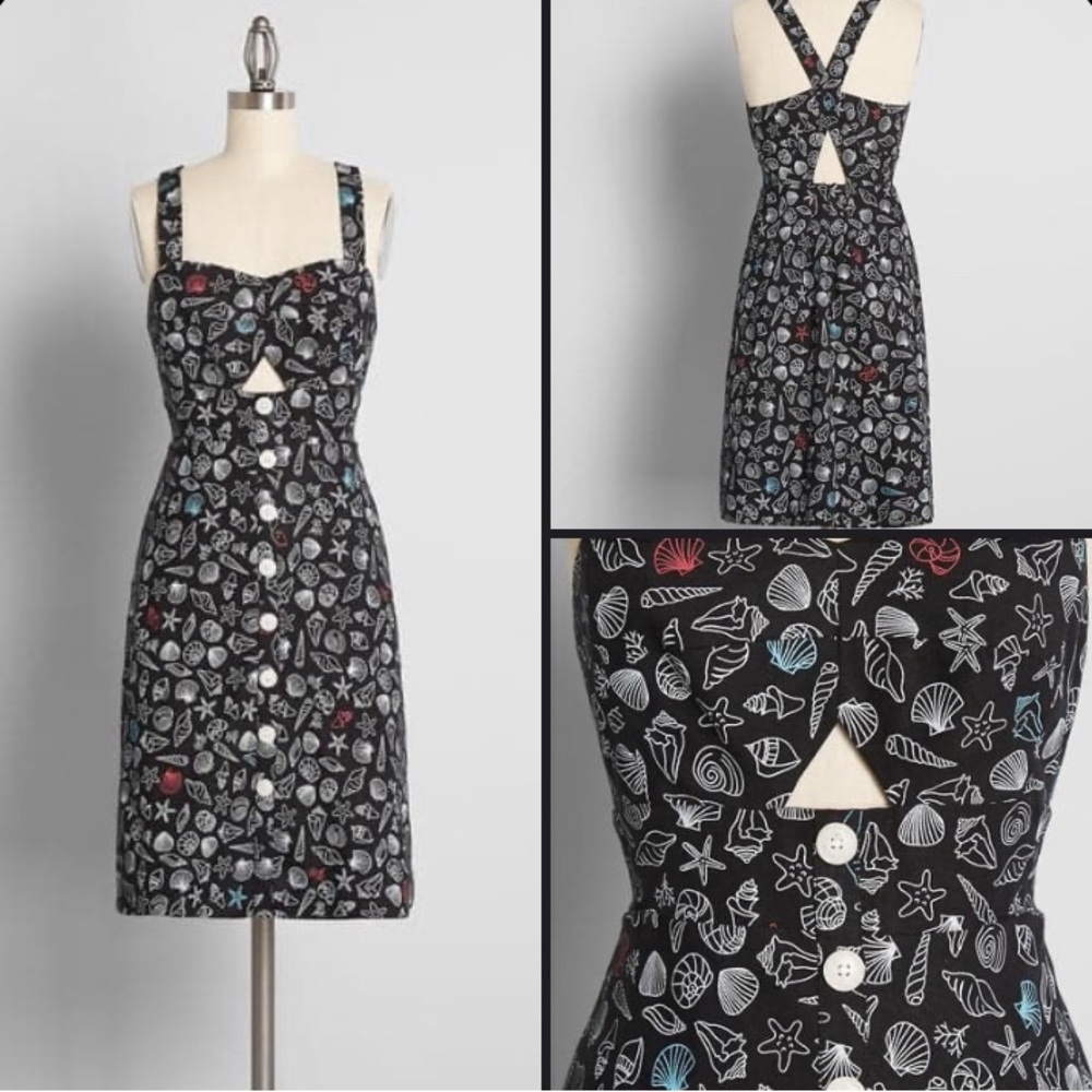 ModCloth Seashore Spectacular Fit and Flare Dress NWT